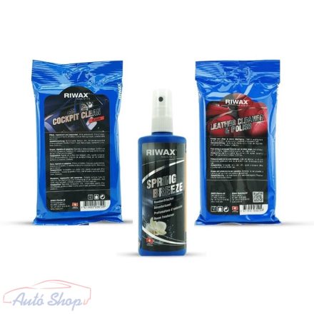 Utastér, és bőr tisztító-ápoló-illatosító praktikus csomag