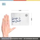 Nostalgic-Art Retro fém képeslap, 10 x 14 cm, VW Golf - GTI 1976 - Volkswagen ajándékötlet, eredeti licenctermék (OLP), fém képeslap, mini fémtábla üdvözlőkártyaként