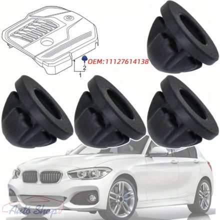 BMW MINI motorburkolat gumi rögzítés 11127614138 E90 E91 E92 E93 F22 F30 F31 F34 F33 F36 E60 E61 F07 F10 F11 G30 G31 F06 F12 F13 F01 F02 G11 G12 E83 E84 F25 F26 E70 E71
