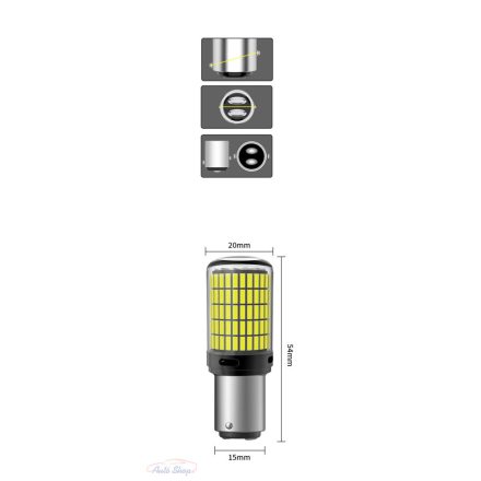1157 BA15D P21W/5W Canbus  led izzó pár