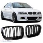 BMW E46 FÉNYES FEKETE HŰTŐRÁCS VESE M4 STYLE  '98 -'02 SEDAN,TOURING,COMPACT !