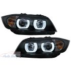 BMW E90/E91 2005.03-2008.08 Fekete 3D-s U-TÍPUS HID H7 Első Lámpa