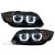 BMW E90/E91 2005.03-2008.08 Fekete 3D-s U-TÍPUS HID H7 Első Lámpa