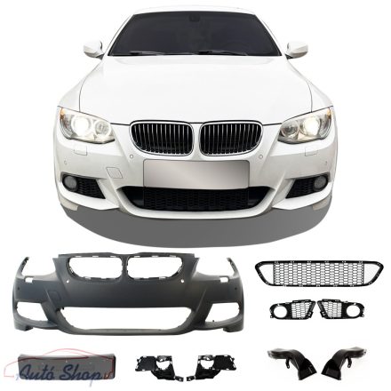 BMW E92 Coupé , E93 Cábrió  LCI M-Tech M-Packet Pdc-s Lámpa mosós első lökháritó szett 2010-2014