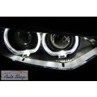 BMW F30 F31 Angel Eyes LED DRL Fekete Fényszóró  pár