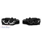 BMW F30 Limuzin , F31 Touring Fekete ANGEL EYES LED DRL Első Lámpa szett  2011.10-2015.05
