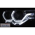 BMW F30 Limuzin , F31 Touring Fekete ANGEL EYES LED DRL Első Lámpa szett  2011.10-2015.05