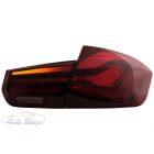 BMW F30 Pre LCI és LCI (2011-2019) F35 F80 OLED Red Clear, dinamikus szekvenciális kanyarodó lámpával . M4 Desing