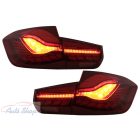 BMW F30 Pre LCI és LCI (2011-2019) F35 F80 OLED Red Clear, dinamikus szekvenciális kanyarodó lámpával . M4 Desing