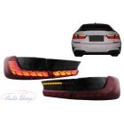 BMW 3-as sorozatú G20 G28 M3 G80 szedánhoz (2018-2022) Red Smoke dinamikus szekvenciális kanyarodó full led lámpa