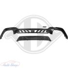 BMW G20/G21 M-packet hátsó lökhárítóba M-Performance stílusú lakkozott fekete műanyag diffúzor toldat kétoldali 