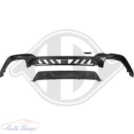   BMW G20/G21 M-packet hátsó lökhárítóba M-Performance stílusú lakkozott fekete műanyag diffúzor toldat kétoldali 