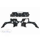 BMW G20/G21 M-packet hátsó lökhárítóba M-Performance stílusú lakkozott fekete műanyag diffúzor toldat kétoldali 