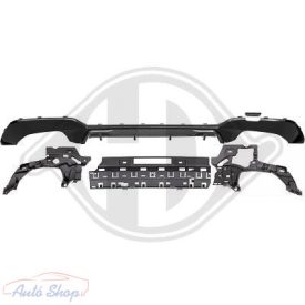   BMW G20/G21 M-packet hátsó lökhárítóba M-Performance stílusú lakkozott fekete műanyag diffúzor toldat kétoldali 