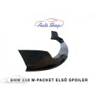 BMW E60 M-Packet Fényes fekete első lökhárító koptató spoiler