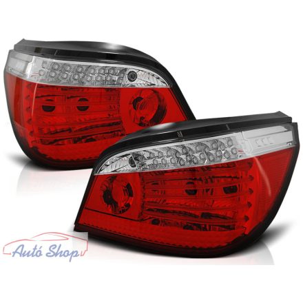 BMW E60 07.03-07 Piros Fehér LED -es hátsó lámpa