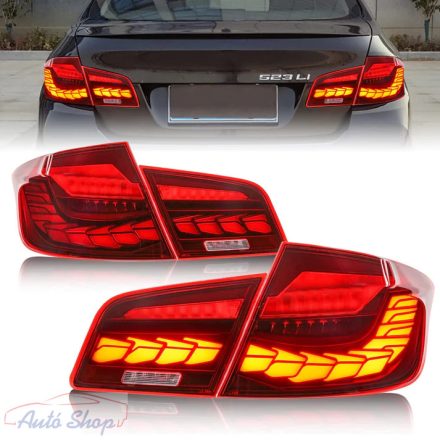 BMW F10 10-16 Piros fekete VOLL-LED  Hátsó lámpa szett, Világítás , Minőségi termék