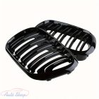 BMW E53 X5 2003-2006 lci fényes fekete hűtőrács vese Dupla lamellás M4 style