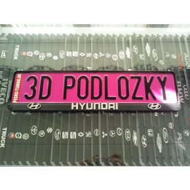   HYUNDAI  3D rendszámtábla tartó , Rendszámtábla keret , Rendszámtáblatartó