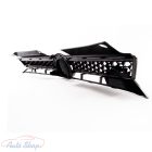 VW Volkswagen Golf VI - 6 GTI stílusú lakkozott fekete hűtőrács piros díszcsíkokkal