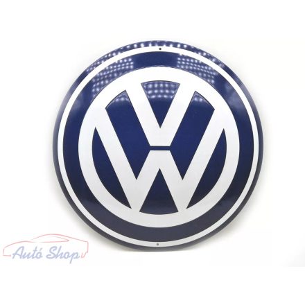Volkswagen  Art 25101 Volkswagen - Garázstábla Fémplakát Fém Tábla 35 cm  FÉM KÖR TÁBLA Volkswagen szerelmeseinek, Autórajóngóknak