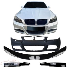   BMW E90,E91 M-es  M-Packet LÁMPA MOSÓS , PDC-S ELSŐ LÖKHÁRÍTÓ FÉNYES FEKETE KOPTATÓ , LIPPE  SZETT 2004-2008 .