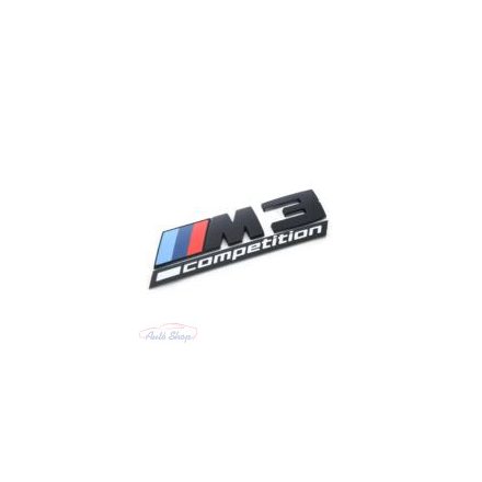 Gyári BMW  M3 Competition fekete csomagtartó embléma 51148084161