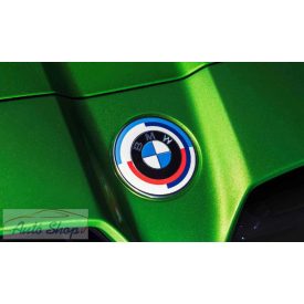   Gyári BMW 50 Yahre 82mm-es csomagtartó - motorháztető embléma 51148087189