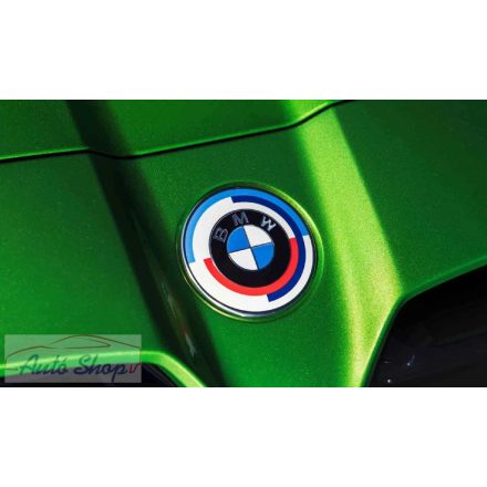 Gyári BMW 50 Yahre 82mm-es csomagtartó - motorháztető embléma 51148087189
