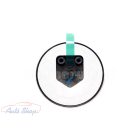 Gyári BMW 50 Yahre 82mm-es csomagtartó - motorháztető embléma 51148087189