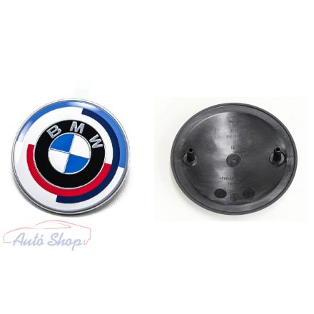 Gyári BMW 50 Yahre 82mm-es csomagtartó - motorháztető embléma 51148087192