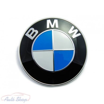 Gyári BMW 82mm-es embléma + befogató tipli , E36,E39,E46,E53,E60,E65,E70,E90,51148132375