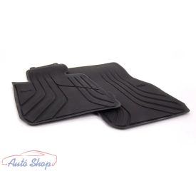   Gyári BMW F30 F31 F34 F80 Allweather tépőzáras fekete első gumiszőnyeg szett 51472219799