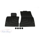 Gyári BMW F15 X5 F16 X6 Allweather tépőzáras fekete első gumiszőnyeg szett 51472458439