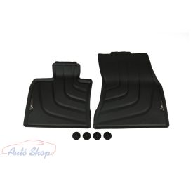   Gyári BMW F15 X5 F16 X6 Allweather tépőzáras fekete első gumiszőnyeg szett 51472458439