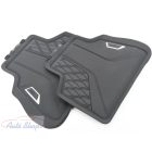 Gyári BMW G05 X5 G06 X6 G07 X7 Allweather tépőzáras fekete hátsó gumiszőnyeg szett 51472458552