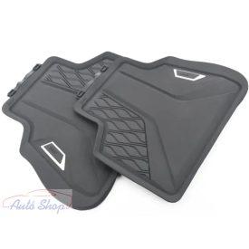   Gyári BMW G05 X5 G06 X6 G07 X7 Allweather tépőzáras fekete hátsó gumiszőnyeg szett 51472458552