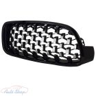 BMW F30/F31 M-es lakkozott  fekete - Króm Exclusive hűtőrács vese