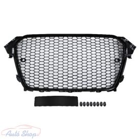   AUDI A4 B8 8K Facelift 2012-2016 lakkozott fekete RS stílusú hűtőrács embléma tartóval