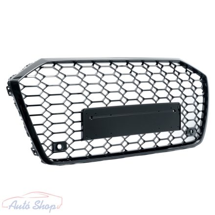 AUDI A6 C8 4K 2018-2023 lakkozott fekete RS stílusú hűtőrács