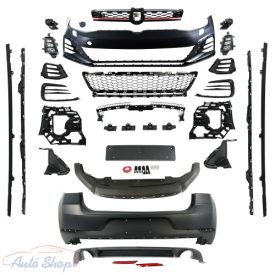   Volkswagen Golf 7 , VII  (MK7) GTI Look Lökhárító szett , Diffúzor és Küszöbpár, facelift megjelenés GTI Style Évj.: 2012 - 2017