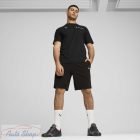 BMW M-Motorsport  MMS ESSENTIALS+ Fekete kerek nyakú pamutpóló  62750601