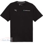 BMW M-Motorsport  MMS ESSENTIALS+ Fekete kerek nyakú pamutpóló  62750601