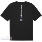 BMW M-Motorsport  MMS ESSENTIALS+ Fekete kerek nyakú pamutpóló  62750601