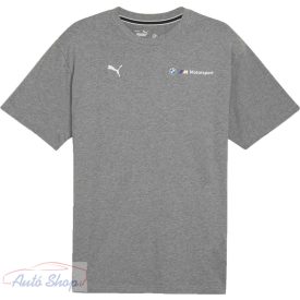   BMW M-Motorsport  MMS ESSENTIALS+ Szürke  kerek nyakú pamutpóló  62750603