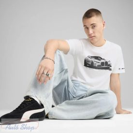    BMW PUMA MMS ESS Autós Grafikus Férfi Póló kerek nyakú pamutpóló 630633-02