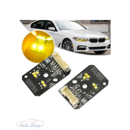 BMW G30 G31 G32 F90 M5  CSL style DRL borostyánsárga led szett , 2017-2020 63117214939, 63117214940 , 2017-2020 