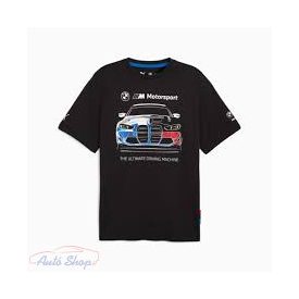    BMW PUMA MMS ESS Autós Grafikus Férfi Póló kerek nyakú pamutpóló 632914-01