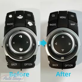   BMW CiC iDrive multimédia gombsor matrica szett E84 E70 E71 E81 E82 E87 E88 E90 E91 E92 E93 E60 E61, Szervíz alkatrész 64119236778