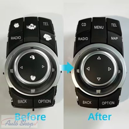 BMW CiC iDrive multimédia gombsor matrica szett E84 E70 E71 E81 E82 E87 E88 E90 E91 E92 E93 E60 E61, Szervíz alkatrész 64119236778